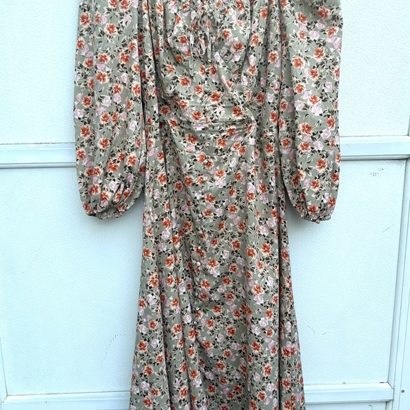 Missguided floral maxi dress 12 multi cottage core prairie coquette milk maid - Picture 2 of 14